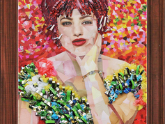 «ПОРТРЕТ АКТРИСЫ ЖАННЫ САМАРИ» автор: Елена Репина, г. Краснодар